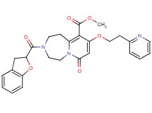 methyl 3-(2,3-dihydro-1-benzofuran-2-ylcarbonyl)-7-oxo-9-[2-(2-pyridinyl)ethoxy]-1,2,3,4,5,7-hexahydropyrido[1,2-d][1,4]diazepine-10-carboxylate
