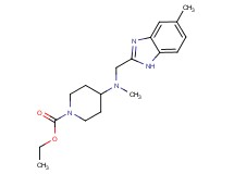 ethyl 4-{methyl[(5-methyl-1H-benzimidazol-2-yl)methyl]amino}piperidine-1-carboxylate