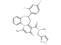 6-(2,4-difluorophenyl)-N-(3-isoxazolylmethyl)-N,11-dimethyl-9-oxo-7,9-dihydro-6H-pyrido[2,1-d][1,5]benzothiazepine-8-carboxamide