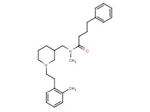 N-methyl-N-({1-[2-(2-methylphenyl)ethyl]-3-piperidinyl}methyl)-4-phenylbutanamide