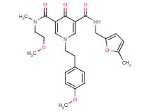 N-(2-methoxyethyl)-1-[2-(4-methoxyphenyl)ethyl]-N-methyl-N'-[(5-methyl-2-furyl)methyl]-4-oxo-1,4-dihydro-3,5-pyridinedicarboxamide