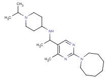 N-{1-[2-(1-azocanyl)-4-methyl-5-pyrimidinyl]ethyl}-1-isopropyl-4-piperidinamine