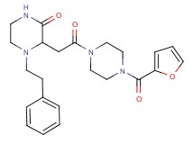 3-{2-[4-(2-furoyl)-1-piperazinyl]-2-oxoethyl}-4-(2-phenylethyl)-2-piperazinone