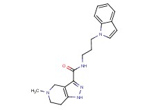 N-[3-(1H-indol-1-yl)propyl]-5-methyl-4,5,6,7-tetrahydro-1H-pyrazolo[4,3-c]pyridine-3-carboxamide