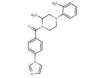 1-[4-(1H-imidazol-1-yl)benzoyl]-2-methyl-4-(2-methylphenyl)piperazine