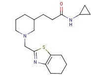 N-cyclopropyl-3-[1-(4,5,6,7-tetrahydro-1,3-benzothiazol-2-ylmethyl)-3-piperidinyl]propanamide