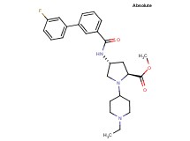 methyl (4R)-1-(1-ethyl-4-piperidinyl)-4-{[(3'-fluoro-3-biphenylyl)carbonyl]amino}-L-prolinate