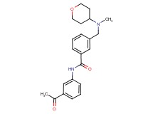 N-(3-acetylphenyl)-3-{[methyl(tetrahydro-2H-pyran-4-yl)amino]methyl}benzamide