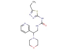 N-(5-ethyl-1,3,4-thiadiazol-2-yl)-N'-(2-morpholin-4-yl-2-pyridin-3-ylethyl)urea