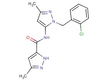 N-[1-(2-chlorobenzyl)-3-methyl-1H-pyrazol-5-yl]-3-methyl-1H-pyrazole-5-carboxamide