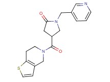 4-(6,7-dihydrothieno[3,2-c]pyridin-5(4H)-ylcarbonyl)-1-(3-pyridinylmethyl)-2-pyrrolidinone