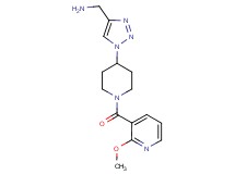 1-(1-{1-[(2-methoxypyridin-3-yl)carbonyl]piperidin-4-yl}-1H-1,2,3-triazol-4-yl)methanamine