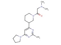 N,N-dimethyl-2-{3-[2-methyl-6-(1-pyrrolidinyl)-4-pyrimidinyl]-1-piperidinyl}-2-oxoethanamine