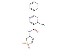 N-(1,1-dioxido-2,3-dihydro-3-thienyl)-4-methyl-2-pyridin-3-ylpyrimidine-5-carboxamide