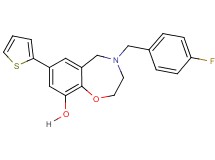 4-(4-fluorobenzyl)-7-(2-thienyl)-2,3,4,5-tetrahydro-1,4-benzoxazepin-9-ol
