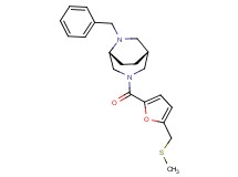 (1R*,5R*)-6-benzyl-3-{5-[(methylthio)methyl]-2-furoyl}-3,6-diazabicyclo[3.2.2]nonane
