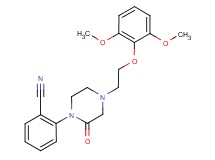 2-{4-[2-(2,6-dimethoxyphenoxy)ethyl]-2-oxo-1-piperazinyl}benzonitrile
