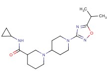 N-cyclopropyl-1'-(5-isopropyl-1,2,4-oxadiazol-3-yl)-1,4'-bipiperidine-3-carboxamide