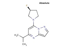 7-[(3S)-3-fluoro-1-pyrrolidinyl]-5-isopropylpyrazolo[1,5-a]pyrimidine