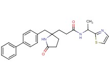 3-[2-(4-biphenylylmethyl)-5-oxo-2-pyrrolidinyl]-N-[1-(1,3-thiazol-2-yl)ethyl]propanamide