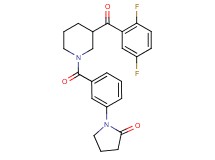 1-(3-{[3-(2,5-difluorobenzoyl)-1-piperidinyl]carbonyl}phenyl)-2-pyrrolidinone