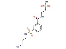 3-{[(3-aminopropyl)amino]sulfonyl}-N-[2-(methylsulfonyl)ethyl]benzamide