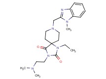 3-[2-(dimethylamino)ethyl]-1-ethyl-8-[(1-methyl-1H-benzimidazol-2-yl)methyl]-1,3,8-triazaspiro[4.5]decane-2,4-dione