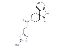 1'-[3-(5-amino-1H-1,2,4-triazol-3-yl)propanoyl]spiro[indole-3,4'-piperidin]-2(1H)-one