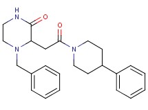 4-benzyl-3-[2-oxo-2-(4-phenyl-1-piperidinyl)ethyl]-2-piperazinone