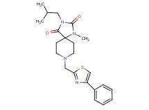 3-isobutyl-1-methyl-8-[(4-phenyl-1,3-thiazol-2-yl)methyl]-1,3,8-triazaspiro[4.5]decane-2,4-dione