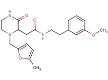 N-[2-(3-methoxyphenyl)ethyl]-2-{1-[(5-methyl-2-furyl)methyl]-3-oxo-2-piperazinyl}acetamide