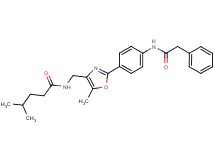 4-methyl-N-[(5-methyl-2-{4-[(phenylacetyl)amino]phenyl}-1,3-oxazol-4-yl)methyl]pentanamide