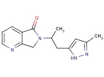 6-[1-methyl-2-(3-methyl-1H-pyrazol-5-yl)ethyl]-6,7-dihydro-5H-pyrrolo[3,4-b]pyridin-5-one