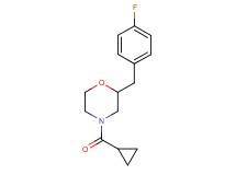 4-(cyclopropylcarbonyl)-2-(4-fluorobenzyl)morpholine
