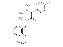 2-(dimethylamino)-2-(4-fluorophenyl)-N-methyl-N-(5-quinolinylmethyl)acetamide