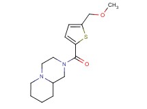 2-{[5-(methoxymethyl)-2-thienyl]carbonyl}octahydro-2H-pyrido[1,2-a]pyrazine