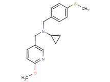 N-[(6-methoxypyridin-3-yl)methyl]-N-[4-(methylthio)benzyl]cyclopropanamine