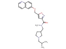 N-[(1-isobutyl-3-pyrrolidinyl)methyl]-N-methyl-5-[(6-quinolinyloxy)methyl]-3-isoxazolecarboxamide