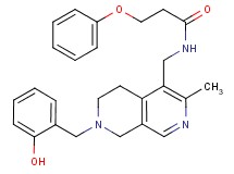 N-{[7-(2-hydroxybenzyl)-3-methyl-5,6,7,8-tetrahydro-2,7-naphthyridin-4-yl]methyl}-3-phenoxypropanamide