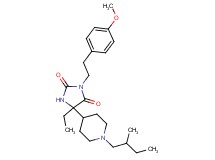5-ethyl-3-[2-(4-methoxyphenyl)ethyl]-5-[1-(2-methylbutyl)-4-piperidinyl]-2,4-imidazolidinedione
