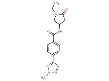 N-(1-ethyl-5-oxopyrrolidin-3-yl)-4-(2-methyl-2H-tetrazol-5-yl)benzamide