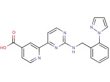 2-(2-{[2-(1H-pyrazol-1-yl)benzyl]amino}pyrimidin-4-yl)isonicotinic acid