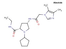 (4S)-1-cyclopentyl-4-{[(4,5-dimethyl-1H-imidazol-1-yl)acetyl]amino}-N-ethyl-L-prolinamide
