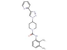 N-(2,3-dimethylphenyl)-4-(4-pyridin-2-yl-1H-1,2,3-triazol-1-yl)piperidine-1-carboxamide