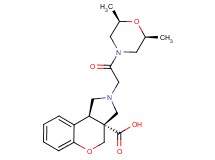 (3aR*,9bR*)-2-{2-[(2R*,6S*)-2,6-dimethylmorpholin-4-yl]-2-oxoethyl}-1,2,3,9b-tetrahydrochromeno[3,4-c]pyrrole-3a(4H)-carboxylic acid