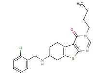 3-butyl-7-[(2-chlorobenzyl)amino]-5,6,7,8-tetrahydro[1]benzothieno[2,3-d]pyrimidin-4(3H)-one