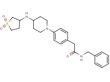N-benzyl-2-(4-{4-[(1,1-dioxidotetrahydro-3-thienyl)amino]-1-piperidinyl}phenyl)acetamide