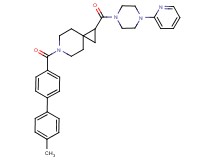 6-[(4'-methyl-4-biphenylyl)carbonyl]-1-{[4-(2-pyridinyl)-1-piperazinyl]carbonyl}-6-azaspiro[2.5]octane