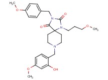 8-(2-hydroxy-4-methoxybenzyl)-3-(4-methoxybenzyl)-1-(3-methoxypropyl)-1,3,8-triazaspiro[4.5]decane-2,4-dione