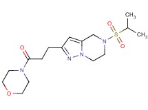 5-(isopropylsulfonyl)-2-[3-(4-morpholinyl)-3-oxopropyl]-4,5,6,7-tetrahydropyrazolo[1,5-a]pyrazine